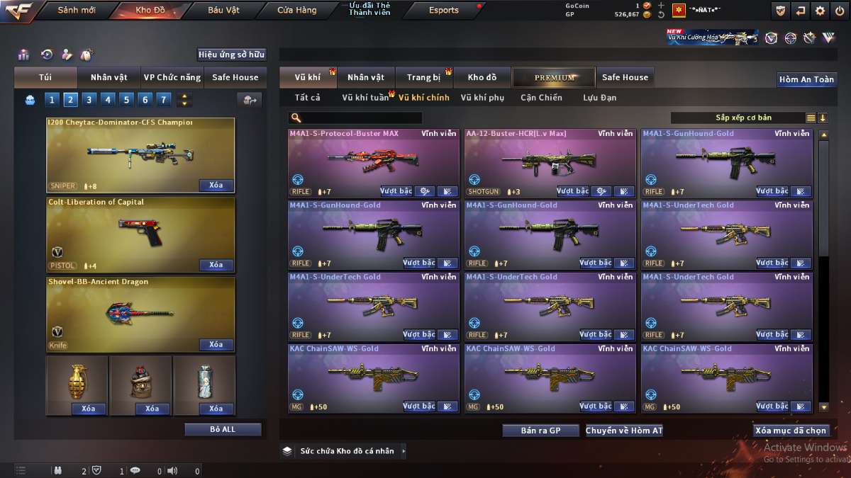 shop acc cf uy tin gia re